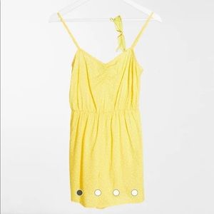 ASOS Miss Selfridge romper in ochre spot